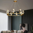 GobekUsa Crystal Chandelier LED Pendant Lights for Modern Nordic Home Decor