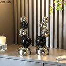 GobekUsa Abstract Ceramic Sculpture Ornaments Modern Desk Decoration Room Aesthetics Decor
