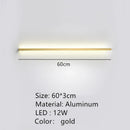 GobekUsa LED Wall Lights Dimming Switch Black Gold White Metal Sconces Bedroom Aisle Lamp