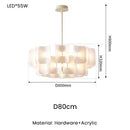 GobekUsa LED Chandelier: Luxe Fingerprint Design for Living Room, Bedroom, Hotel Lobby