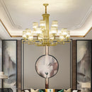 GobekUsa Crystal Chandelier: Modern Luxury Main Light for Livingroom, Hall, and Restaurant
