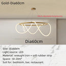 GobekUsa Circle Note Linear Light: Modern Minimalist Nordic Pendant Lamp for Bedroom, Living Room