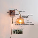 GobekUsa LED Wall Sconce Pull Chain Switch Modern Style Light Fixtures