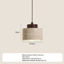 Japanese Style Yellow Travertine Stone Pendant Light