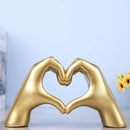 GobekUsa Loving Gesture Heart Sculpture: Home Decor, Wedding Gift, Valentine's Day Decor
