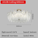 GobekUsa Crystal Feather Chandelier: Luxury Pendant for Home Decor & Designer Ceiling Fixture