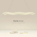 GobekUsa LED Pendant Light: Modern Aluminum Line Shapes Chandelier
