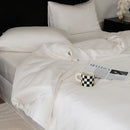 GobekUsa Double Layer Satin Queen Duvet Set Smooth & Cool Luxury Quilt Cover Pillowcases