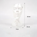 GobekUsa Abstract Face Mask Silence Gold Resin Statue Home Decor Figurine