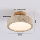 GobekUsa LED Wood Yellow Travertine Ceiling Light - Modern Style for Home Decor