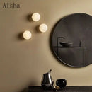 GobekUsa Golden Glass Ball Wall Lamp Sconces for Modern Home Decoration