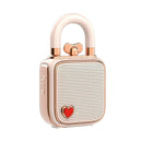 GobekUsa LoveLock Mini Bluetooth Speaker - Pink, Retro Design, 5W Sound Box