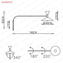GobekUsa American Retro Industrial Wall Lamps for Dining Living Bedroom Corridor
