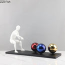 GobekUsa Abstract Character Metal Sculpture Desk Ornament Aesthetic Room Decor
