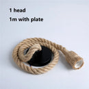 GobekUsa Hemp Rope Pendant Lights Retro Loft Industrial Hanging Lamp for Living Room Home Decor