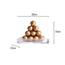 GobekUsa Geometric Gold Tower Set for Stylish Home Decor