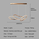 GobekUsa LED Ring Chandelier for Living Dining Room - Postmodern Luxury Minimalist Art Lighting