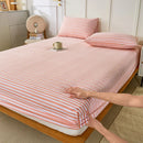 GobekUsa Coarse Cotton Queen Fitted Sheet: Comfortable, Durable Maternal Child Bedding