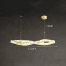 GobekUsa Crystal Chandelier: Modern Hanging Pendant Light Fixture for Dining and Living Room