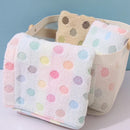 GobekUsa Dot Face Towel Set - 100% Cotton, 35*75, Cute and High Quality
