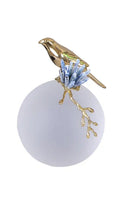 GobekUsa Golden Bird Brass Sculpture Modern Home Decor Artwork Statue