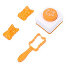 GobekUsa Cat Shape Onigiri Maker with Seaweed Embossers Kit