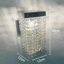 GobekUsa Crystal Tassel Chandelier: Modern Luxury Silver Hanging Lamp for Dining Room
