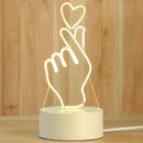 GobekUsa 3D Acrylic Night Lamp | Boys Girls Gift Decor Bedroom Table Light
