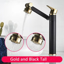 GobekUsa Antique Bronze Bathroom Sink Faucet Hot Cold Water Mixer Deck Mounted