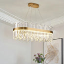 GobekUsa Gold Crystal Ceiling Chandelier | Luxury Indoor Lighting for Living & Dining Room