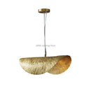 GobekUsa Lotus Leaf Hat Pendant Lamp: Elegant Copper Design for Living Room, Restaurant, Bar.