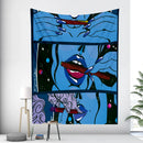 GobekUsa Abstract Woman Tarot Card Tapestry Wall Hanging for Boho Room Decor