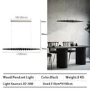 GobekUsa LED Linear Pendant Lights for Kitchen Dining Living Room Office
