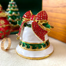 GobekUsa Christmas Jewelry Trinket Box Wedding Ring Holder Dressing Table Decoration Gift
