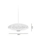 GobekUsa Bubble Silk Pendant Chandelier for Dining Living Room Kitchen Island & Bedroom