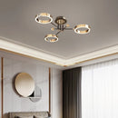 GobekUsa Gold Plated Chandelier with Remote Control, Crystals Decoration for Living Room