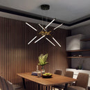 GobekUsa Gold LED Ceiling Chandelier for Living Room Bedroom Kitchen - Dimmable Pendant Light