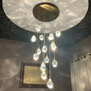 GobekUsa Diamond Crystal Ball Chandelier LED Hanging Lamp Gold Fixture