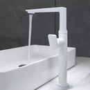 GobekUsa Gold Brass Bathroom Basin Faucet, Single Handle Hot & Cold Mixer Tap