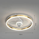 GobekUsa Ceiling Fan Light with Invisible Blades, Remote Control, Modern Design, Silent Operation