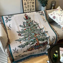 GobekUsa Christmas Tree Knitted Throw Blanket