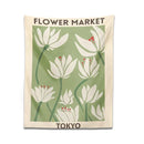 GobekUsa Dreamy Flower Tapestry Wall Hanging for Bedroom Dorm Decor