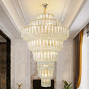 GobekUsa Crystal Hollow Chandelier: Elegant Lighting for European Villa, Hotel Lobby, and Living Room