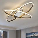 GobekUsa Black LED Chandelier Ceiling Light Remote Control Fixture for Living Room, Bedroom & Kitchen