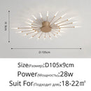 GobekUsa Black Gold LED Chandelier: Modern Ceiling Pendant Lights for Home Living Room, Bedroom, Kitchen