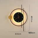 GobekUsa LED Wall Clock Sconce for Bedroom Living Room Home Decor Lighting