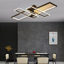 GobekUsa LED Chandeliers with Remote Control - Black Lustre Ceiling Lamp for Home