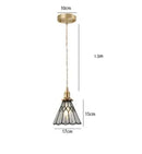GobekUsa Blue Glass Pendant Lights for Bedroom Dinning Living Room