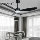 GobekUsa 52" Fashion Plastic Blade Ceiling Fan with Lamp and Remote Control