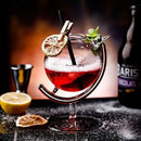 GobekUsa Globe Shape Wine Glasses Set for Home Bar Parties and Events